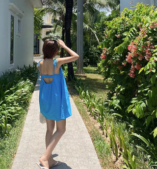 Backless midi dress
