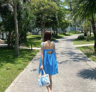 Backless midi dress