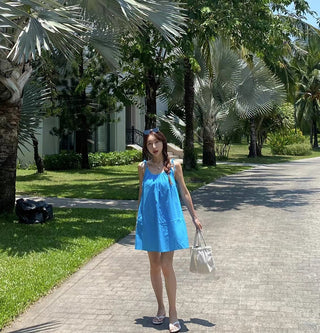 Backless midi dress