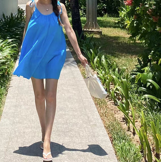 Backless midi dress