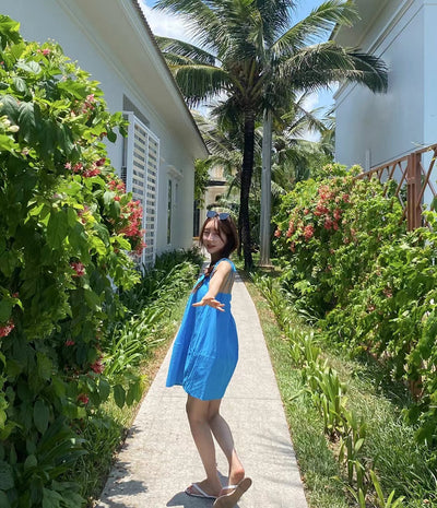 Backless midi dress