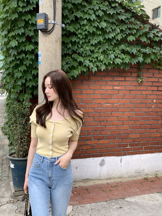 Knitted cardigan top