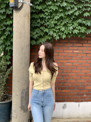 Knitted cardigan top