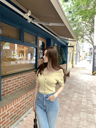 Knitted cardigan top