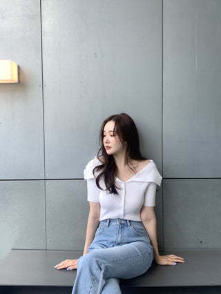 Knitted cardigan top