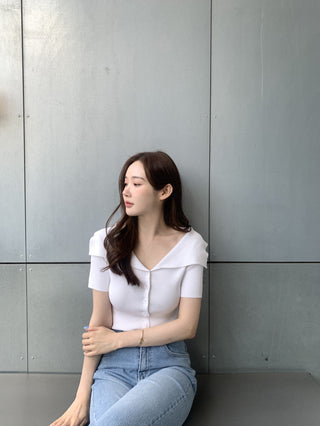 Knitted cardigan top