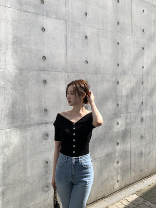 Knitted cardigan top