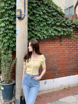 Knitted cardigan top