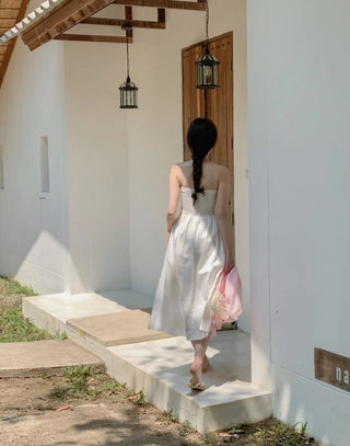 Strapless A-line dress