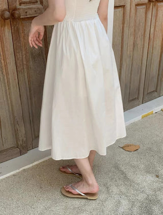 Strapless A-line dress