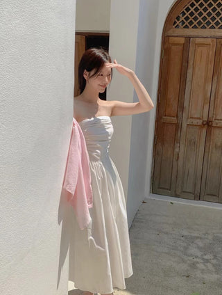 Strapless A-line dress