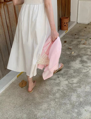 Strapless A-line dress