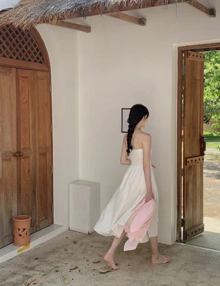 Strapless A-line dress