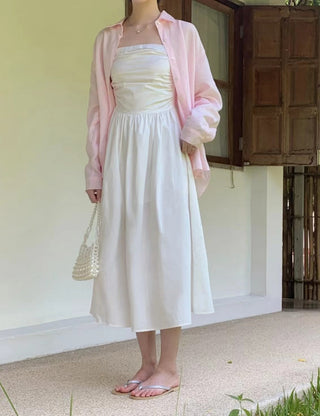 Strapless A-line dress