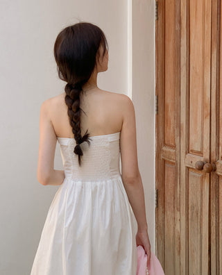 Strapless A-line dress
