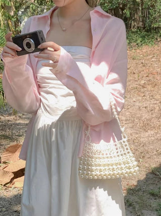 Strapless A-line dress