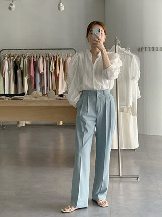 Selvedge collar Top