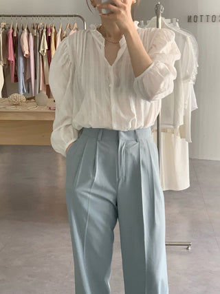 Selvedge collar Top