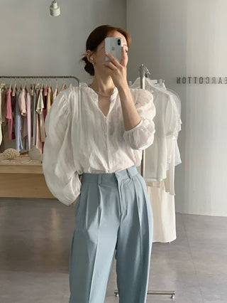 Selvedge collar Top