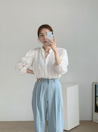 Selvedge collar Top