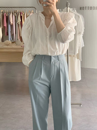 Selvedge collar Top