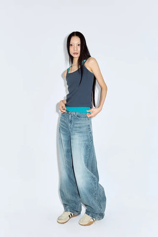 Lighto Washing Balloon Jeans
