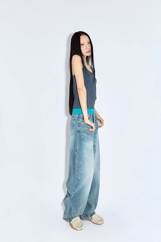 Lighto Washing Balloon Jeans