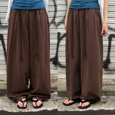 Lauren Seersucker Balloon Button Pants