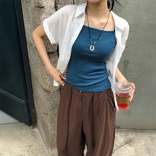 Lauren Seersucker Balloon Button Pants