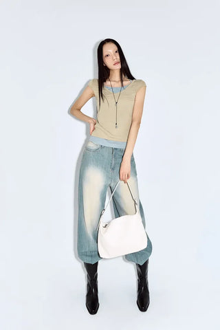 Weaving Mesh Belt Bag