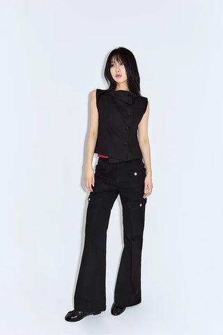 Bark high-neck vest