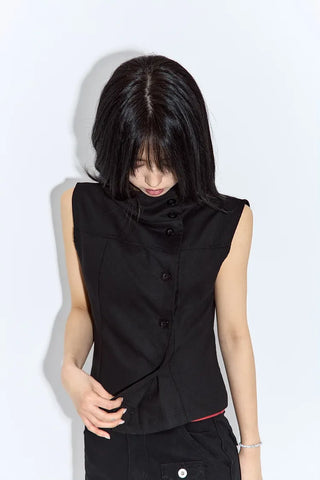 Bark high-neck vest