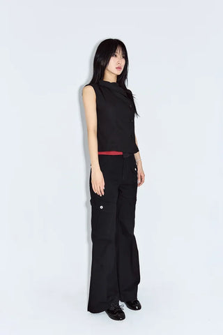 Bark high-neck vest