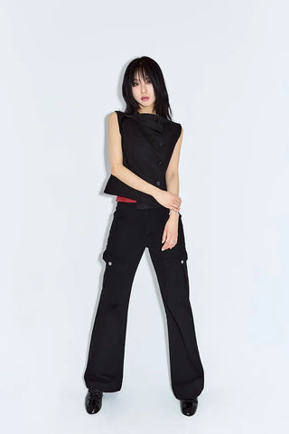 Bark high-neck vest