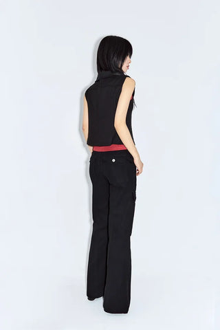 Bark high-neck vest