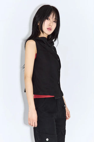 Bark high-neck vest
