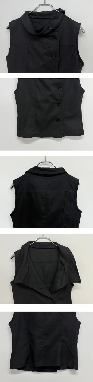 Bark high-neck vest