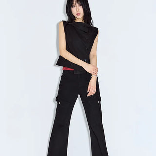 Wit Cargo Flare Pants