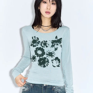 Purin Flower Long Sleeve