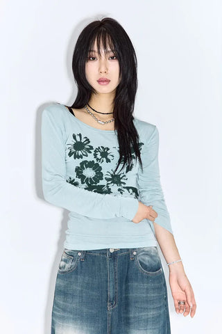 Purin Flower Long Sleeve