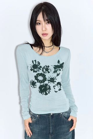 Purin Flower Long Sleeve