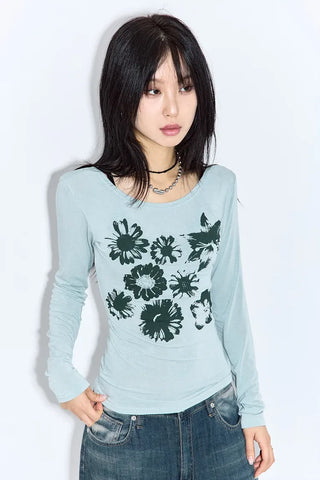 Purin Flower Long Sleeve