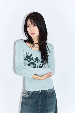 Purin Flower Long Sleeve