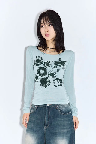 Purin Flower Long Sleeve