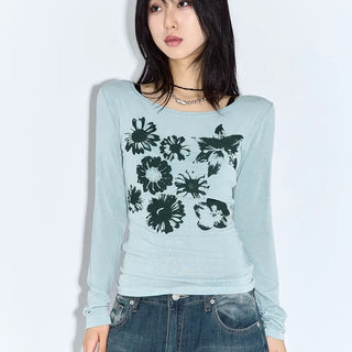 Purin Flower Long Sleeve