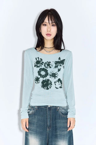 Purin Flower Long Sleeve