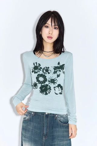 Purin Flower Long Sleeve