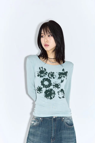 Purin Flower Long Sleeve