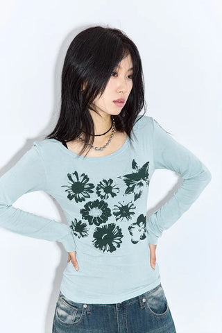 Purin Flower Long Sleeve