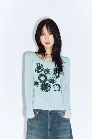 Purin Flower Long Sleeve